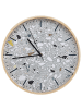 Beliani Wanduhr GORDOLA in Grau/Braun - (W) 31 x (H) 31 x (L) 6 cm