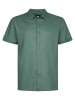 Petrol Industries Unifarbenes Kurzarmhemd Große Größen Baja1000 in Grün