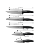 Stoneline Edelstahl-Messer-Set 5tlg. in Anthrazit