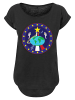 F4NT4STIC Long Cut T-Shirt NASA Classic Globe Astronauts in schwarz