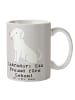 Mr. & Mrs. Panda Teetasse Labrador Freund mit Spruch in Grau Pastell