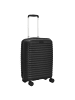 D&N Travel Line 4500+ - 4-Rollen-Kabinentrolley S 55 cm erw. (schwarz) in schwarz