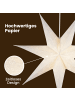 STAR Trading Papierstern Decorus 63 cm Weiß – Weihnachtsstern für Fenster & Wand
