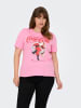 ONLY Carmakoma T-shirt in Sachet Pink