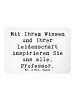 Mr. & Mrs. Panda Pinnwand Magnet Spruch Inspirierender Professor... in Weiß