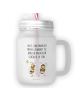 Mr. & Mrs. Panda Mason Jar Hummeln Kleeblatt mit Spruch in Transparent