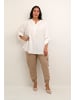 KAFFE curve Langarm-Bluse KCmille Loose fit in Chalk
