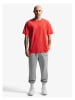 Nike Pantalón de chándal in Dk Grey Heather/University Red