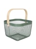 relaxdays Aufbewahrungskorb in Mint - (B)26x (H)17,5 x (T)24,5 cm