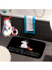 Mr. & Mrs. Panda Badteppich Einhorn Hexe mit Spruch in Schwarz
