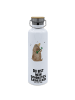 Mr. & Mrs. Panda Wasserflasche Bär Lied mit Spruch in Weiß
