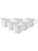 Villeroy & Boch 6er Set Kaffee- / Teetasse Cellini 200 ml weiß in weiß