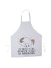 Mr. & Mrs. Panda Schürze Einhorn Nacht mit Spruch in Weiß