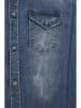 Brandit Long Sleeve Shirt in blue washed