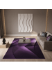 KADIMA DESIGN Teppich Kurzflor Ombre-Verlauf Polypropylen Wohnzimmer in Violett