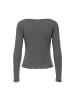 ONLY Langarmshirt in Dark Grey Melange