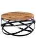 FineBuy Couchtisch in Braun / Sheesham / 60x60x30
