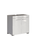 ebuy24 Waschbeckenunterschrank AmandaMandoBea Weiß 60 x 34 cm