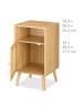 relaxdays 2tlg. Nachttisch in Natur - (B)40 x (H)72 x (T)39 cm