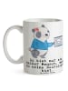 Mr. & Mrs. Panda Teetasse Neurologin Herz mit Spruch in Weiß