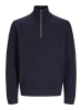 Jack & Jones Strickjacke mit Viertelreißverschluss in Night Sky