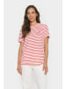 SAINT TROPEZ T-shirt JuciaSZ Fitted in FlameScarlet White Stripe