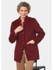 GOLDNER Kurzgröße:  Moderner Kurzmantel mit Wollanteil in dunkelrot