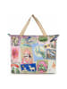 Oilily Flaming Symbols Shopper Tasche 73 cm in almond oil