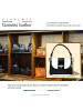 Florence Leder Umhängetasche Florence Tasche schwarz, weiß ca. 19cm