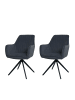MCW 2er-Set Esszimmerstuhl L79 drehbar mit Auto-Position, Anthrazit