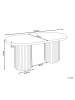 Beliani Esszimmertisch SHERIDAN in Braun/Weiß - (W) 90 x (H) 76 x (L) 180 cm