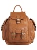 Cluty Rucksack echt Leder in cognac