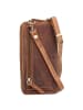 Greenburry Vintage Handytasche RFID Leder 8 cm braun