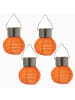 MARELIDA 4x LED Solar Mini Lampion Gartenlampion D: 7cm in orange