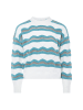 Sidona Damen Sweater in WEISS BLAU