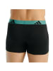 adidas 3er Pack Trunk Active Flex Cotton in Schwarz