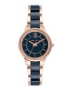 Anne Klein Keramikuhr Ceramic Dreams in blau / rosegold