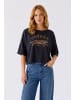 Oui T-Shirt in washed out black