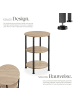 tectake Beistelltisch Colchester 40 x 61 cm, Industrial Holz hell, Eiche Sonoma