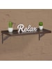 relaxdays 2 x Regalwinkel Vintage in Braun