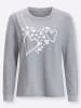 Sieh an! Sweatshirt in grau-meliert-ecru