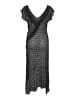 Noisy may Elegantes Spitzenkleid mit V-Ausschnitt und Rüschen in Schwarz