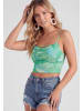 IZIA Women Top in green