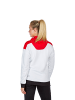 erima Damen Change By Erima Trainingsjacke mit Kapuze in weiß/rot/schwarz