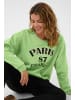 Cream Sweatshirt CRBisa Loose fit in Jade Green