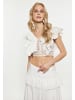 IZIA Crop-Top in Wollweiss