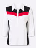 WITT WEIDEN Poloshirt in weiß-schwarz-gemustert