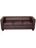 MCW 3er Sofa Lille, Kunstleder, coffee