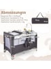 COSTWAY 5 in 1 Beistellbett klappbar in Grau