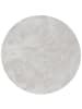 Fellteppich Pearl Rund in grau